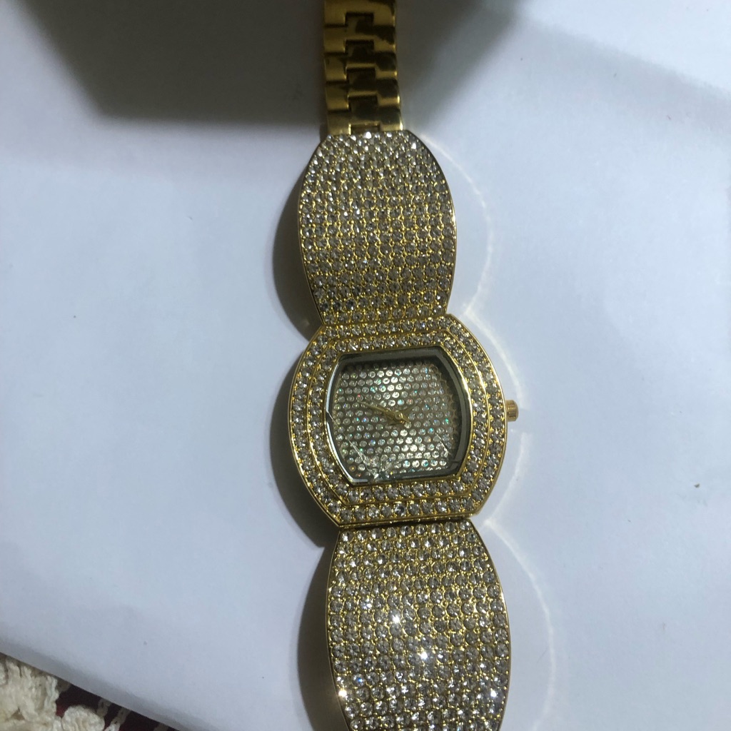 Gold And Silver Crystal Watch Gold And Silver Crystal Watch